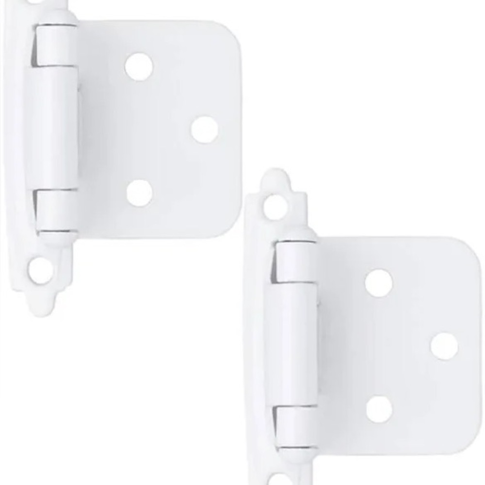 4 Set Of White Liberty Self-Closing Overlay Hinge H0103AC-W-03